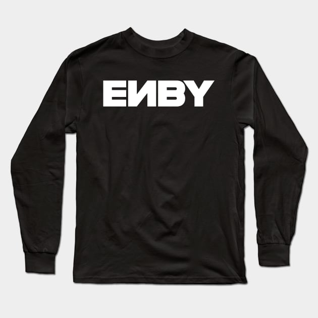 ENBY Long Sleeve T-Shirt by Non-Binary Robot